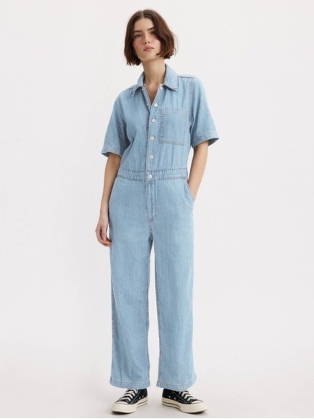 Levi's Light Blue Denim Women's Overalls Jumpsuit